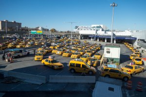 Taxi queue at LaGuardia Photo credit: Scott Beale / Laughing Squid